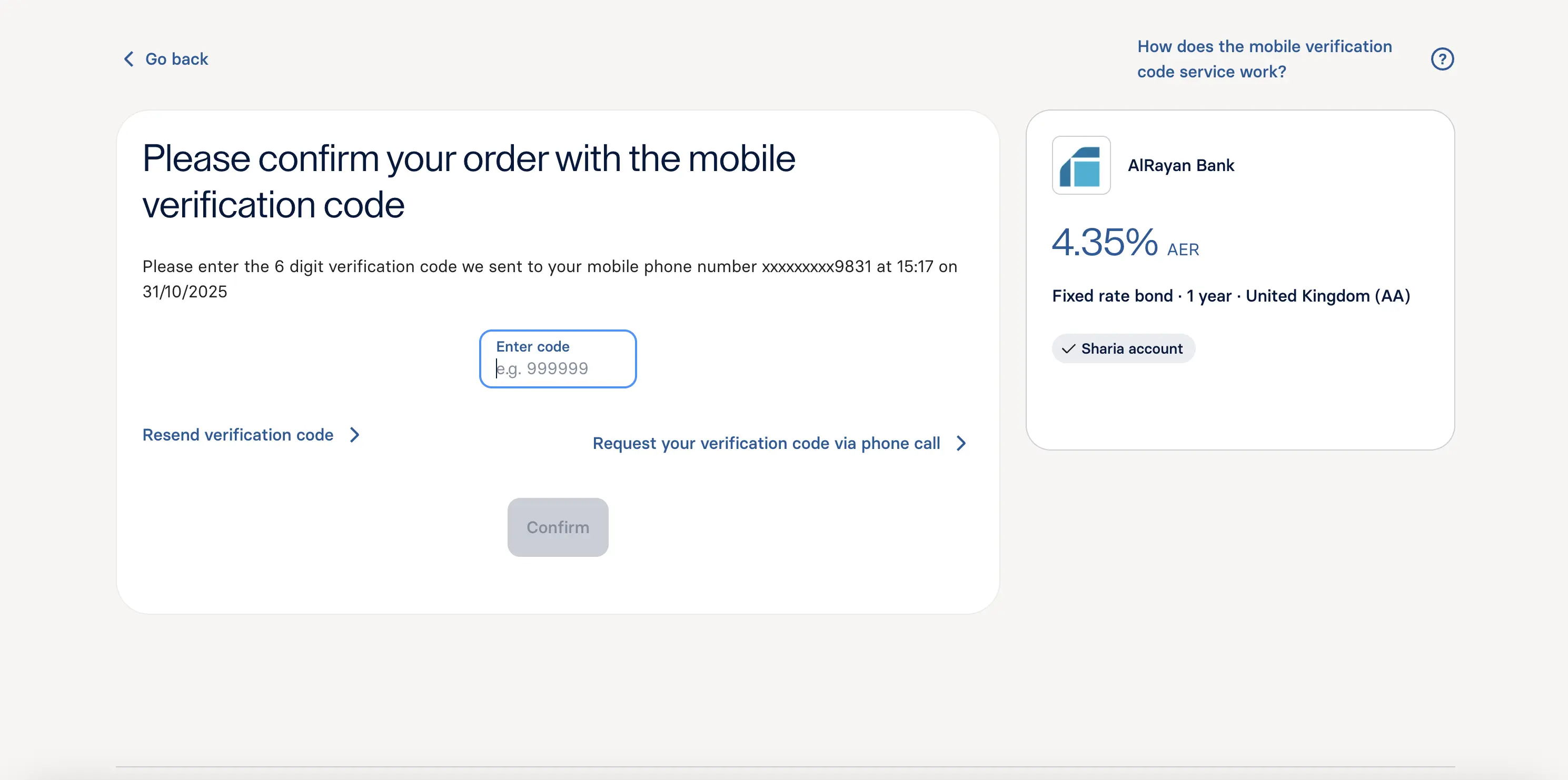 raisin_uk_mobile_verification_code.png Screenshot of the verification process